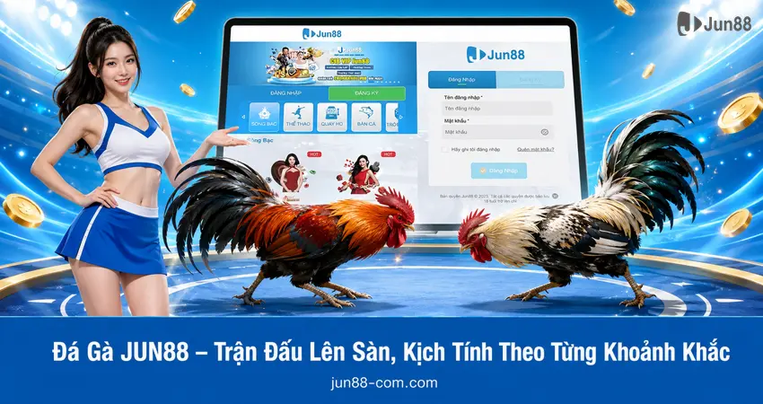 Đá Gà JUN88 – Trận Đấu Lên Sàn, Kịch Tính Theo Từng Khoảnh Khắc
